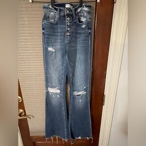 Boutique Button Down Flare Style Women's Jeans